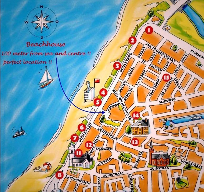 Beachhouse Anna, 1 Minute Walk To The Beach And Centre Of Katwijk, Free Private Parking Next To The House ! Katwijk aan Zee Luaran gambar